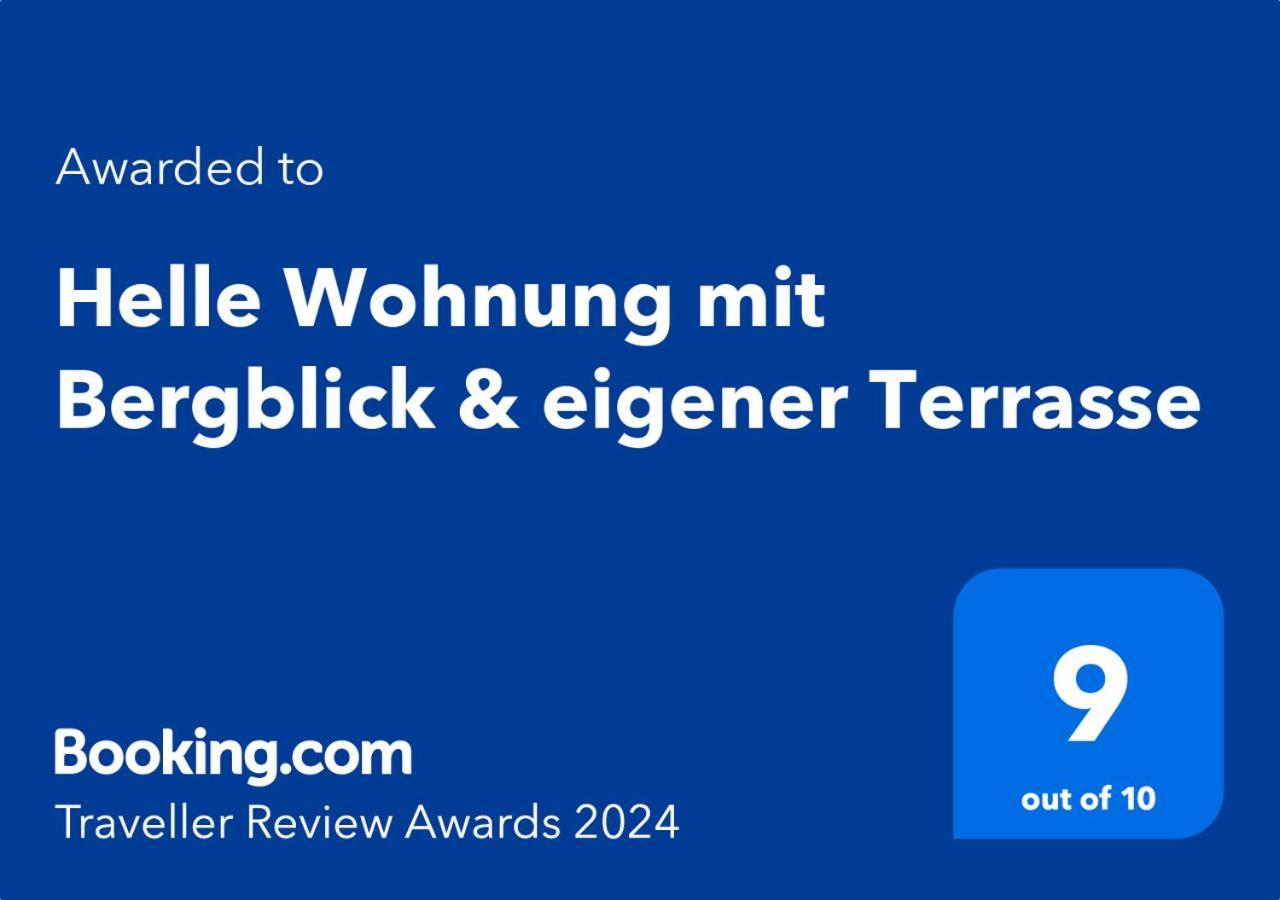 Helle Wohnung Mit Bergblick & Eigener Terrasse バート・テルツ エクステリア 写真